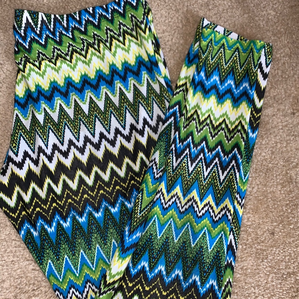 Chevron Print Leggings